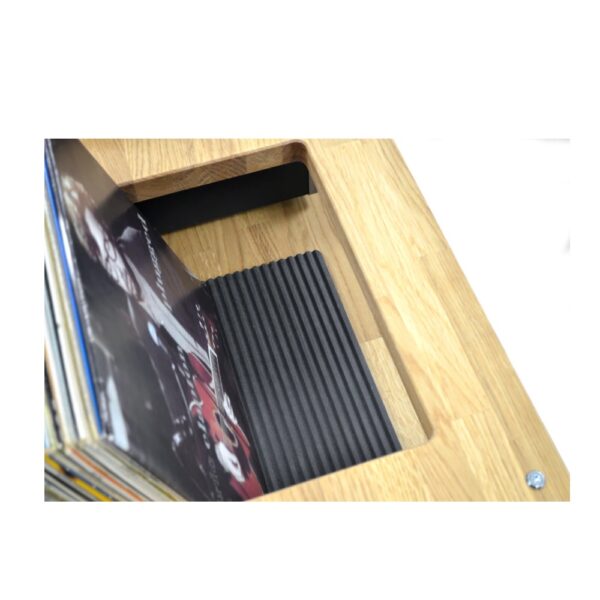 Atacama APOLLO – PODIUM 10 – Hi-Fi-Rack – 200 mm Ebene mit Vinylaufbewahrung – Dunkle Eiche – Bild 3