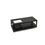 Atacama APOLLO – STORM 10 – Premium Black Edition – Hi-Fi-Rack – 135 mm Ebene mit Vinylaufbewahrung – Schwarz – Bild 5