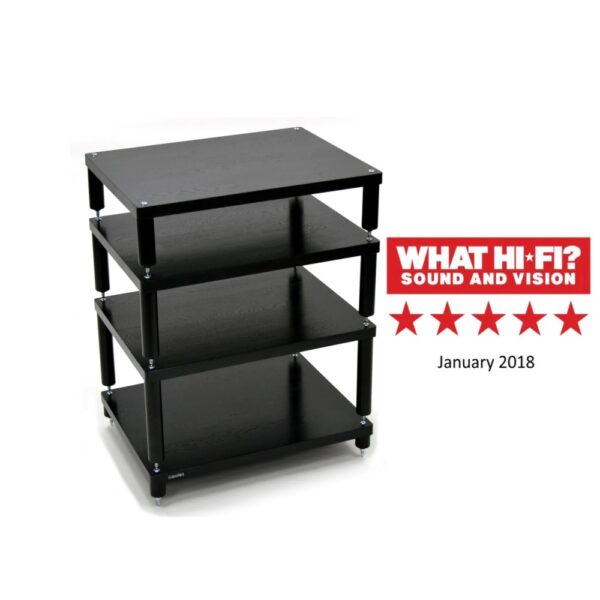 Atacama APOLLO – STORM 6 Premium Black Edition – Hi-Fi-rack – Sort – Kan tilpasses - Billede 1