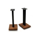 “European Exclusive” Atacama Apollo Cyclone 6 XL – Speaker Stand – 615 mm – Black & Base Plate Sapelli Mahogany