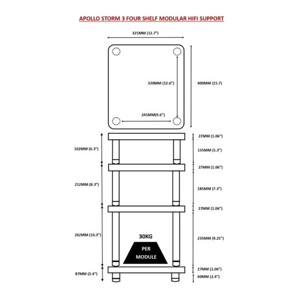Atacama APOLLO – STORM 3 – Hi-Fi-Rack – Helle Eiche – Bild 2