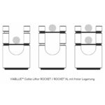 ViaBlue Rocket XL kabelløfter / Cable Lifter 50611 - Sølv - 2 stk. - Billede 3