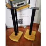 Atacama Moseco 6 – Lautsprecherständer – 615 mm – schwarz & Bodenplatte heller Bambus - Aussteller – Bild 4