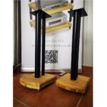 Atacama Moseco 6 – Lautsprecherständer – 615 mm – schwarz & Bodenplatte heller Bambus - Aussteller – Bild 5