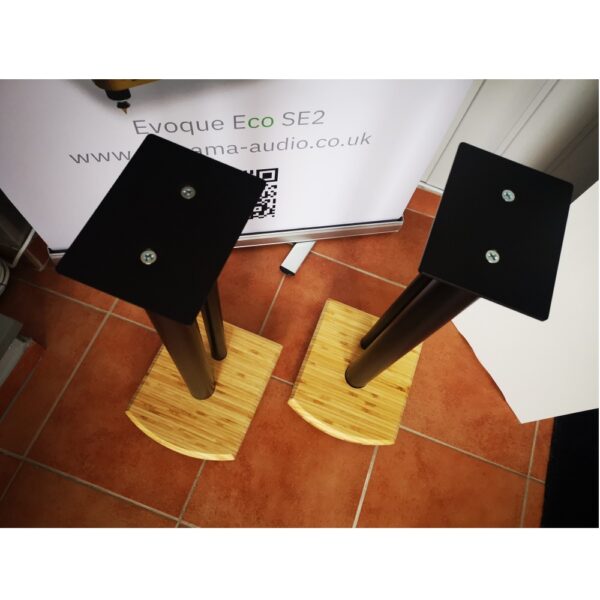 Atacama Moseco 6 – Lautsprecherständer – 615 mm – schwarz & Bodenplatte heller Bambus - Aussteller – Bild 6