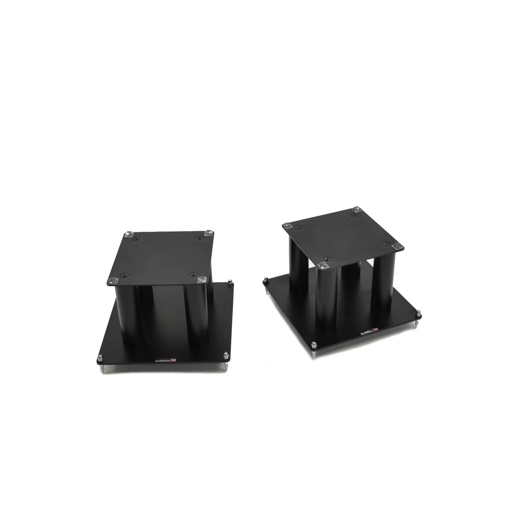 Atacama-SLX200-245-mm-1 Atacama SLX200 – Speaker Stands – 245 mm – Large Top Plates – Black - Image 1
