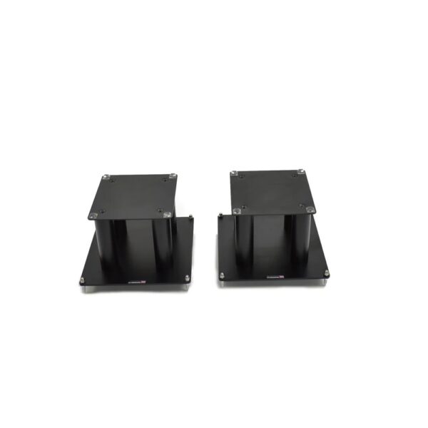 Atacama SLX200 – Speaker Stands – 245 mm – Large Top Plates – Black - Image 2