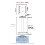 Atacama Apollo – Duet 5 – Speaker Stands – Light Oak - Image 3