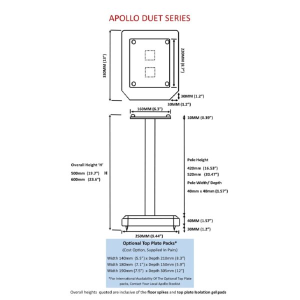 Atacama Apollo – Duet 5 – Speaker Stands – Light Oak - Image 3